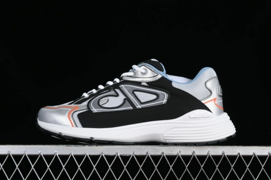 Dior B30 Sneakers with Reflective CD30 Logo and Lightweight Rubber Sole - CD30