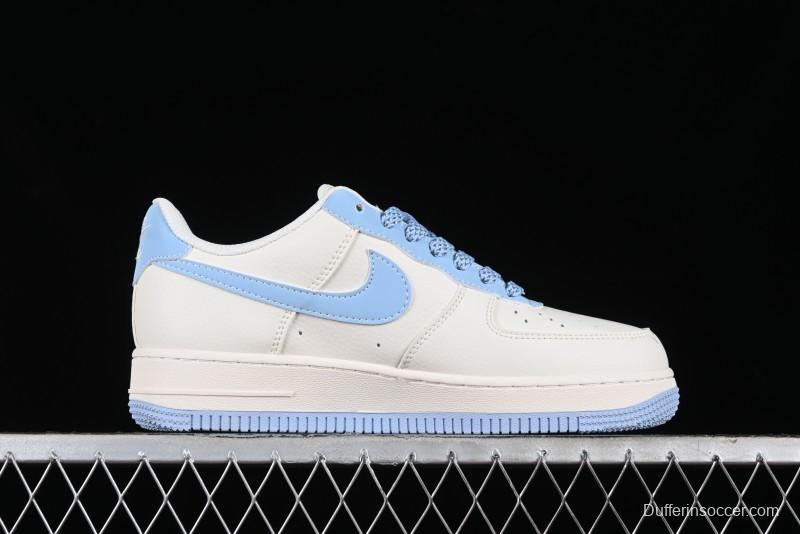 Nike Air Force 1 '07 Low Supreme Stone Island Collaboration - Sky Blue Casual Sneakers - BB9599-205