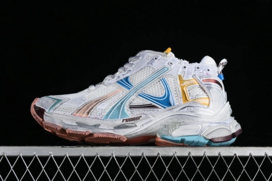 Balenciaga Runner Kith Four Color Retro Casual Sneakers - W3RBMU9754