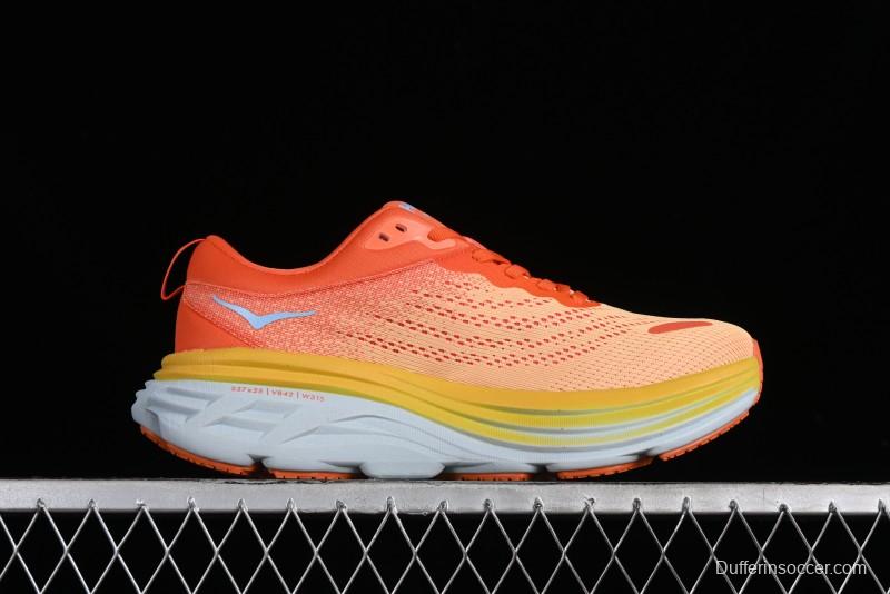 HOKA ONE ONE Bondi 8 Functional Cushioned Running Shoes - 1123202 PBAY