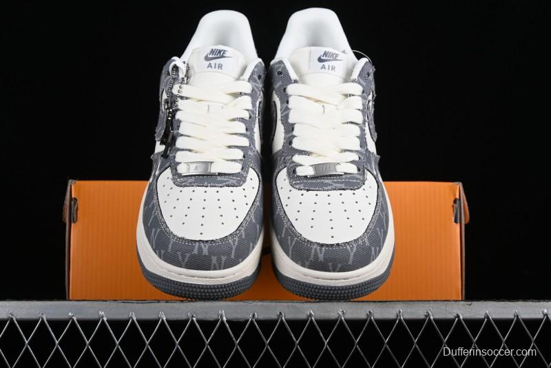 Nike Air Force 1 '07 Low LV Collaboration - Grey Double Swoosh Casual Sneakers - HD1968-030
