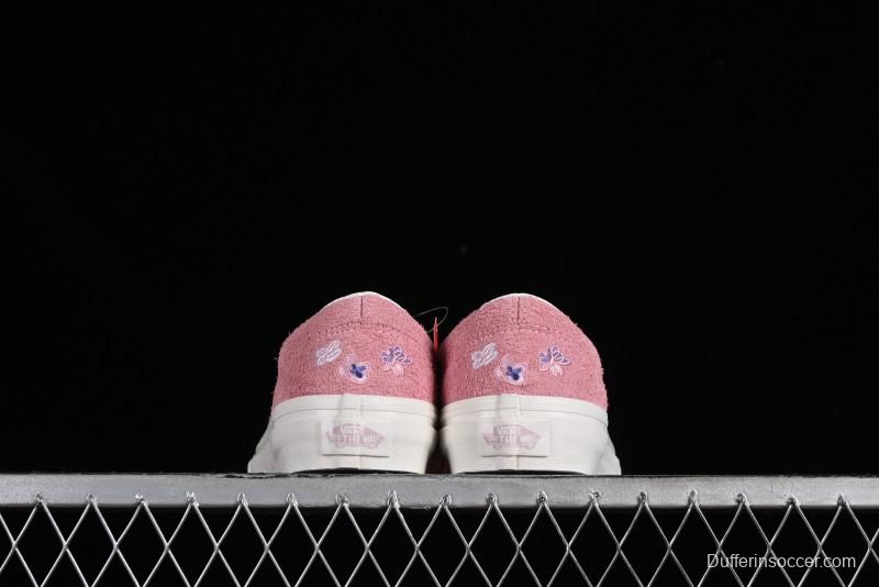Vans Style 36 Low-Top Skate Shoes with Pink Embroidery - VN000CRPGRN
