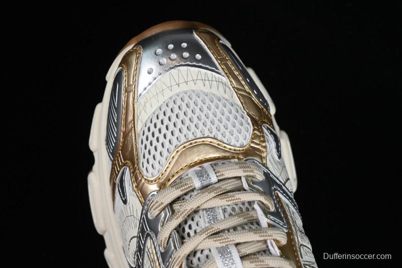 Dior Chrono Round Toe Lace-Up Lifestyle Casual Running Sneakers - 49G GOLDEN