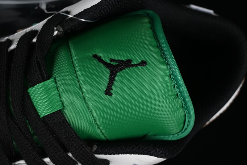 Nike Air Jordan 1 Low Retro Basketball Shoes with Panda Mischief Pioneer Rider Design - 553558-065