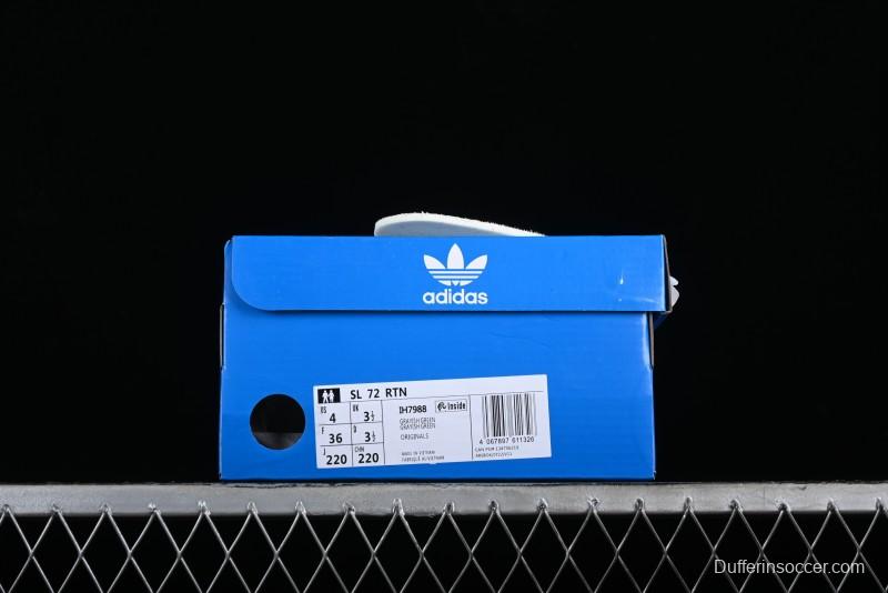 Adidas Originals SL 72 Retro Running Shoes with Ecotex Tongue and EVA Midsole - IH7988