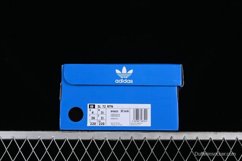 Adidas Originals SL 72 Retro Running Shoes with Nylon Upper and Rubber Outsole - IH5633