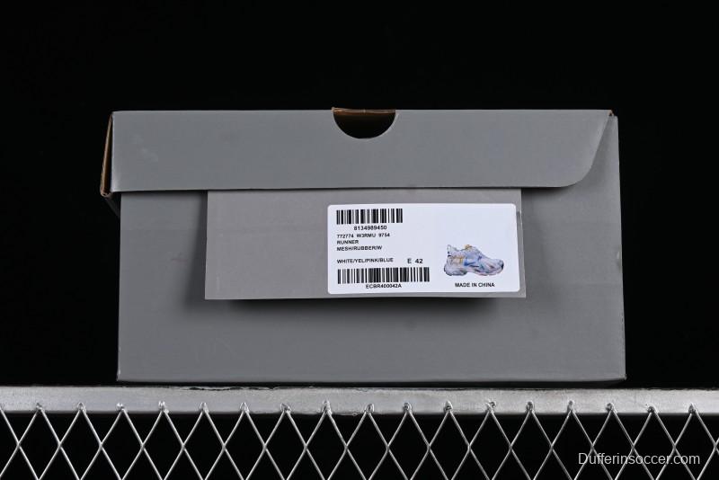 Balenciaga Runner Kith Four Color Retro Casual Sneakers - W3RBMU9754