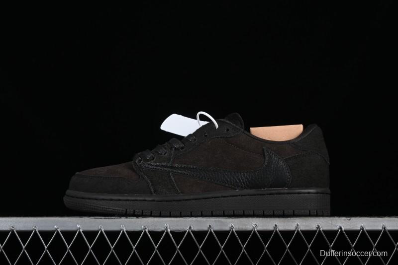 Nike Travis Scott x Air Jordan 1 Low OG AJ1 Reverse Swoosh Sneakers - DM7866-202