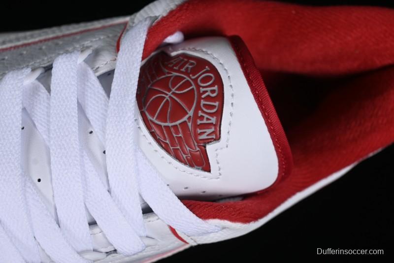 Nike Air Jordan 2/3 Retro Low Top Basketball Shoes in White/Red - FD0383-161