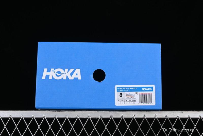 Hoka Mafate Speed 2 Lightweight Cushioned Trail Running Shoes with Vibram Outsole - 1126851 WIFL