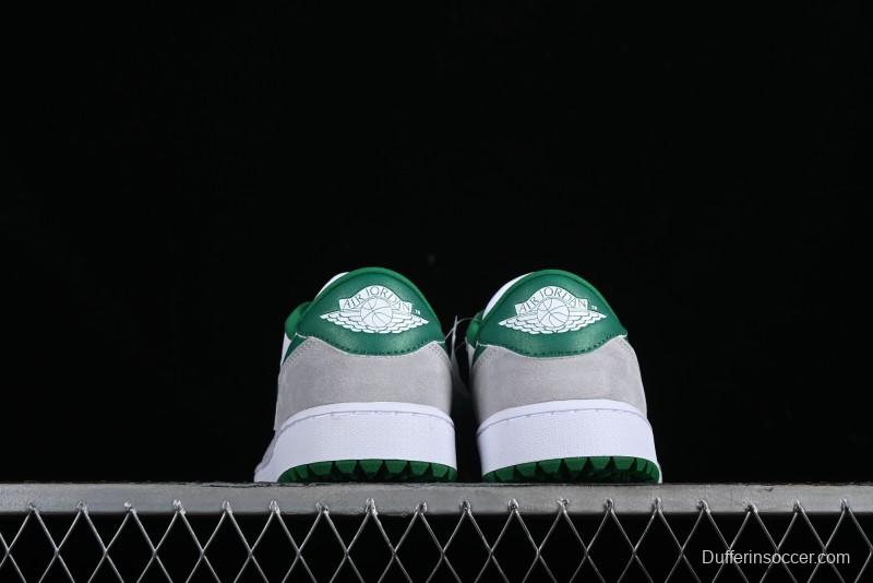 Nike Air Jordan 1 Low Golf Shoes Retro Grey White Green - DD9315-112