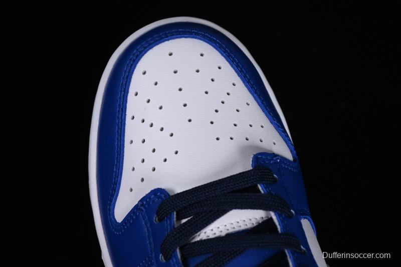 Nike SB Dunk Low Casual Skate Shoes in Black, White, and Blue - FQ8826-100