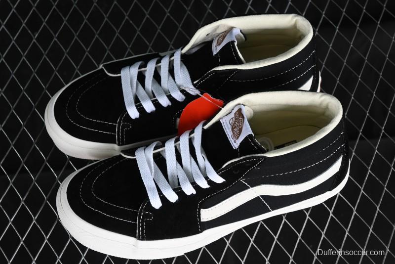 Vans SK8-Hi VR3 Eco-Friendly Black & White Mid-Top Classic Casual Canvas Shoes - VN0A4UWIVNE