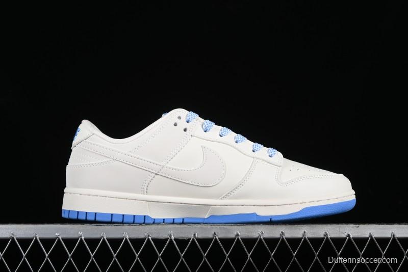 Nike SB Dunk Low LV Collaboration - Beige Navy Anniversary High-End Custom Low-Top Casual Skate Shoes - XX2025-322