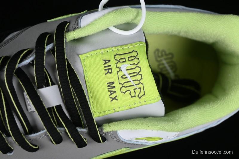 Nike Air Max 1 Retro Running Shoes with Half-Sole Air Cushion - HF3713-002