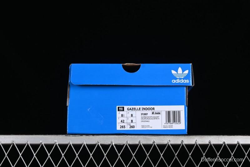 Adidas Originals Gazelle Indoor Retro Casual Anti-Slip Wear-Resistant Low-Top Sneakers - IF1807