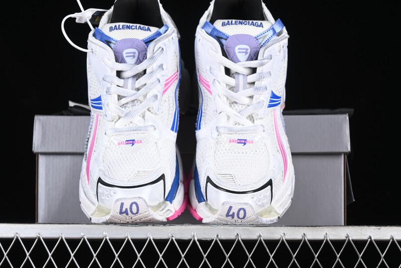 Balenciaga Runner Kith Four Color Retro Casual Sneakers - W3RMU9554