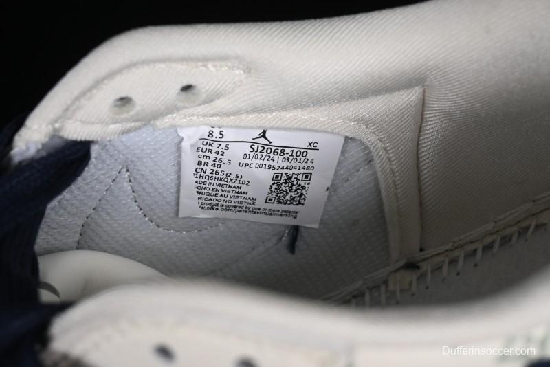 Nike Travis Scott x Fragment Design x Air Jordan 1 Low OG SP AJ1 LV Collaboration Light Blue Violent Bear Low-top Casual Sneakers - SJ2068-100