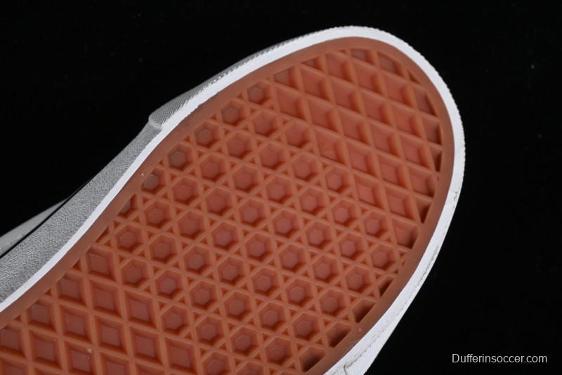 Vans Knu-Skool Premium Custom Denim Monogram Slip-On Shoes - VN0009QC6BT