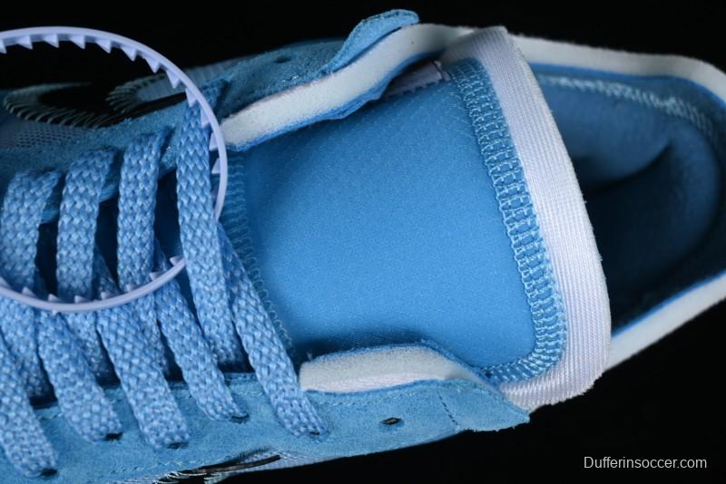 Nike Off White x Air Force 1 Low OW Collaboration Transparent Blue Casual Sneakers - AO4606-400