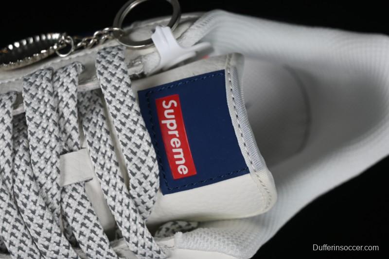 Supreme x Nike Air Force 1 '07 Low Collaboration Dark Blue Casual Sneakers - HD1968-025