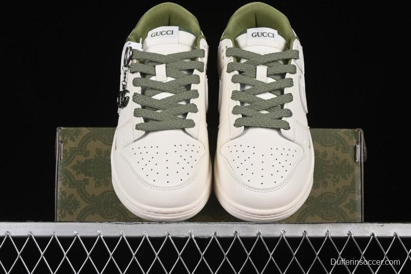 Nike SB Dunk Low Gucci Collaboration Anniversary High-End Custom Sneakers - DQ1098-398