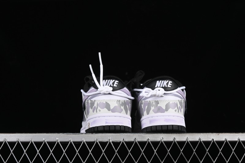 Nike Dunk Low SB Special Mission Camo Navy Black White Purple Grey Skateboarding Shoes - DD1391-100