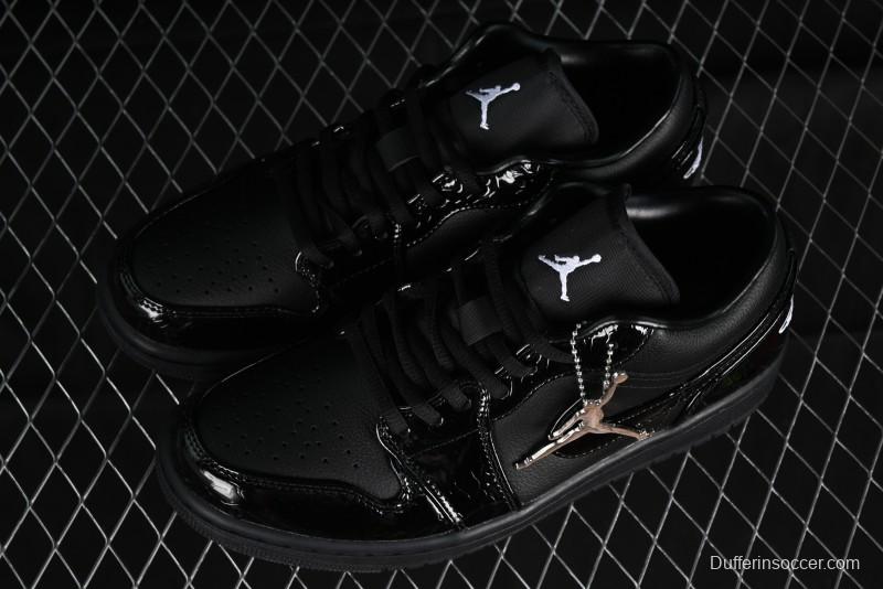 Nike Air Jordan 1 Low "Black Croc" Casual Sneakers - HJ7743-010