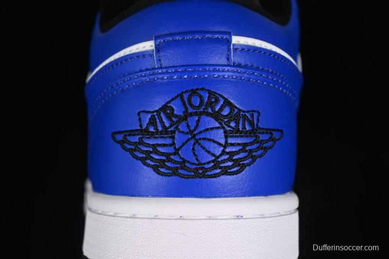 Nike Air Jordan 1 Low Retro Basketball Shoes White Blue - 553558-124