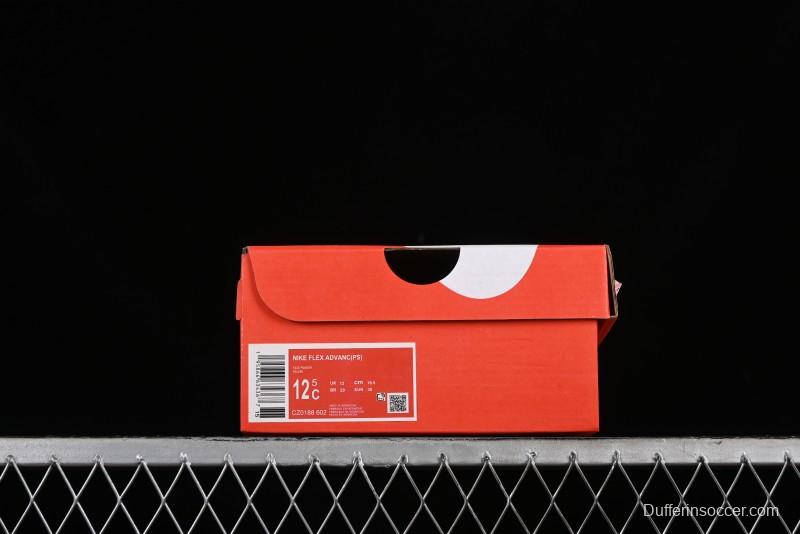 Nike Flex Advance Hook and Loop Breathable Soft Lightweight Kids Shoes - CZ0188-602