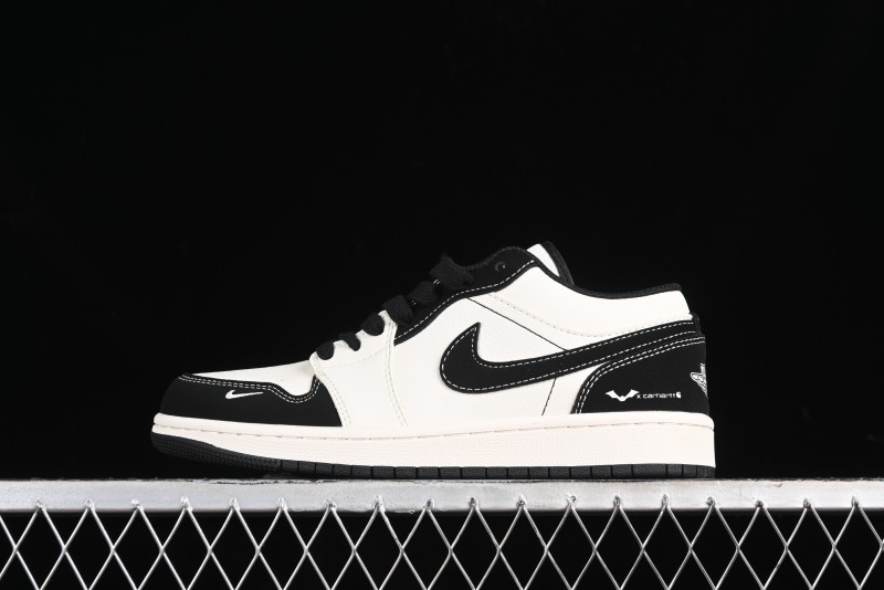 Nike Air Jordan 1 Low AJ1 Marvel Collaboration - Batman Custom High-End Low-Top Basketball Shoes - SJ6650-011