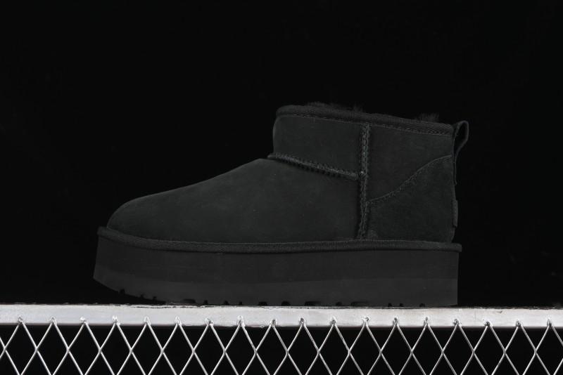 UGG Classic Ultra Mini Platform 3CM Wool Blend Mini Short Boots - 1135092