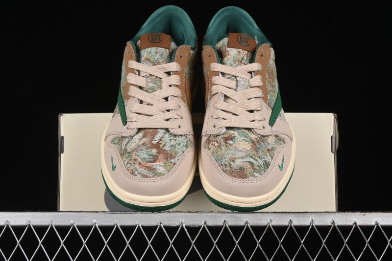 Nike Travis Scott x Fragment Design x Air Jordan 1 Low OG SP AJ1 Retro Sneakers - JH6088-611