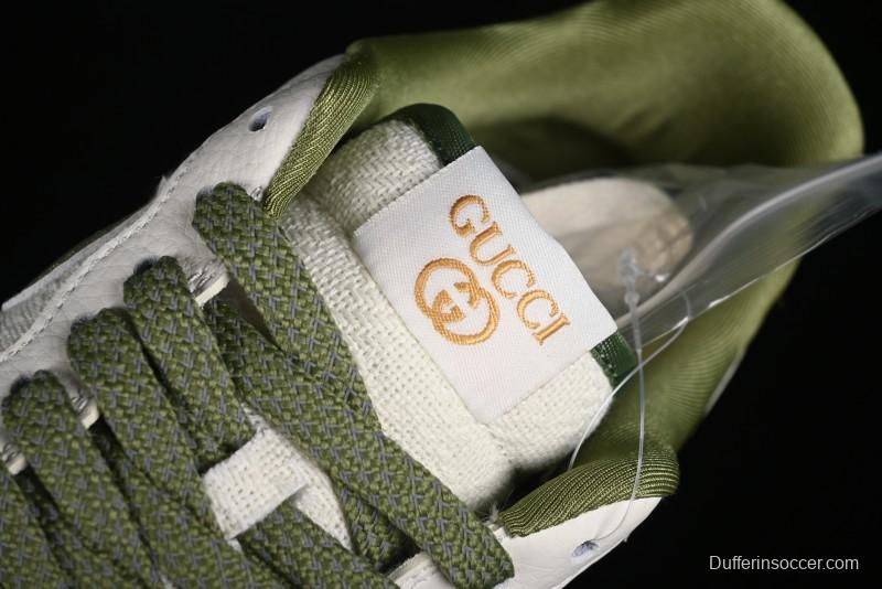 Nike Air Force 1 '07 Low Gucci Collaboration - Beige Green Linen Casual Sneakers - XZ3398-588