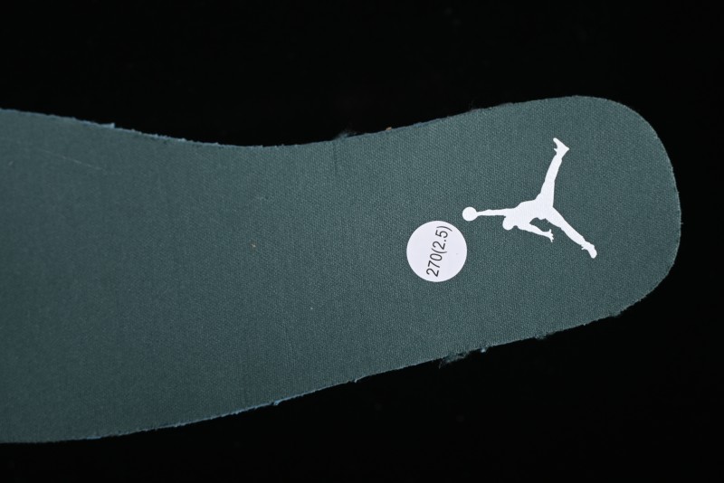 Nike Air Jordan 1 Low Retro Casual Sneakers in White Green - FQ7687-300