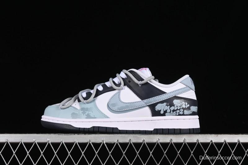 Nike Dunk Low Retro SB Graffiti Strap Casual Skate Shoes - FB9109-401