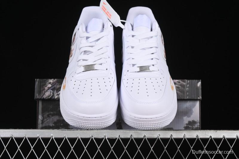 Nike Air Force 1 '07 Low "Sun" Black Myth Wukong Themed Casual Sneakers - CW2288-111