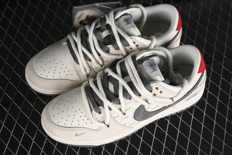 Nike SB Dunk Low Stussy Anniversary Edition Custom Low-Top Casual Sneakers - SJ2068-280