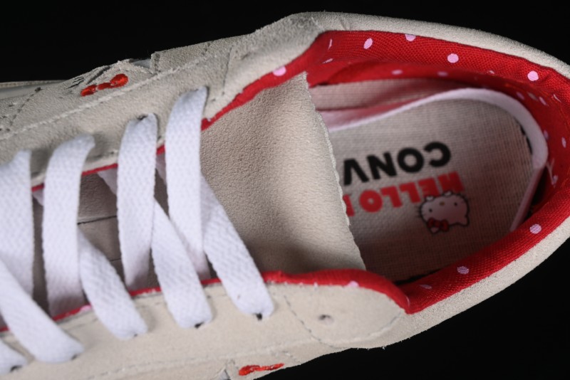 Converse One Star x Hello Kitty Low Top Casual Sneakers with Crystal Outsole and Replaceable Laces - 162937C