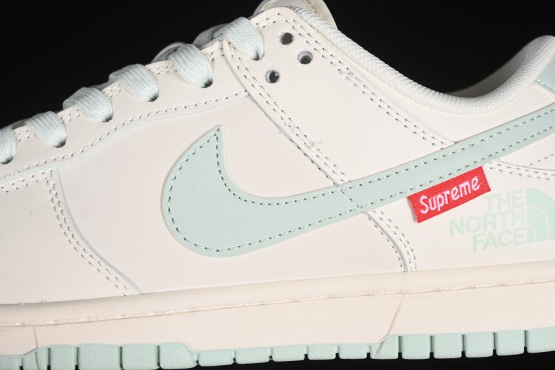 Nike SB Dunk Low The North Face Supreme Collaboration - Bamboo Green Anniversary Custom Low-Top Casual Skate Shoes - XX2025-658