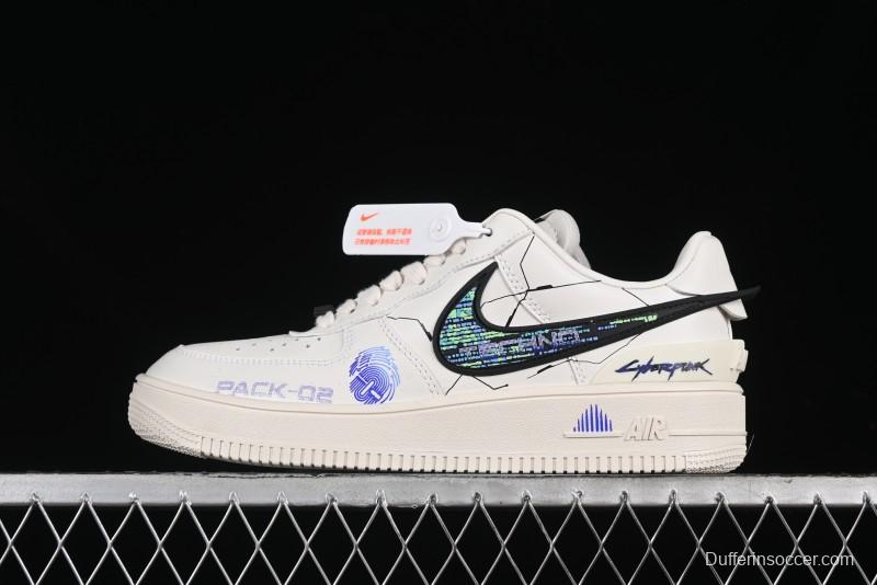Nike Air Force 1'07 Low "Punk Future" Cyberpunk Style Casual Sneakers - DV3464-020
