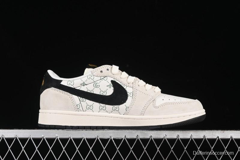 Nike Travis Scott x Fragment Design x Air Jordan 1 Low OG SP AJ1 Retro Sneakers - SJ2068-106