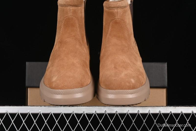 UGG Burleigh Chelsea Winter Snow Boots for Men with Lightweight Anti-Slip Sole and Genuine Wool Leather - 1152050