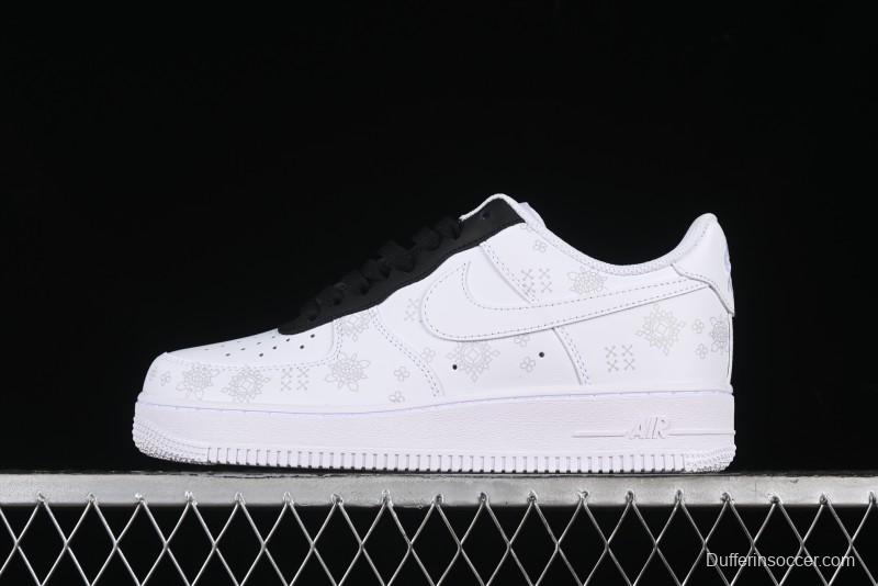 Nike Air Force 1 '07 Low Black Silk Chinese Style Casual Sneakers - ZH0316-036