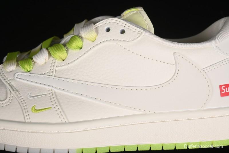 Nike Travis Scott x Fragment Design x Air Jordan 1 Low OG SP AJ1 Supreme Collaboration - BB2299-811