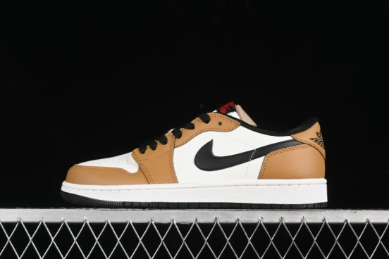 Nike Air Jordan 1 Low OG AJ1 Black Brown Low-Top Lifestyle Basketball Shoes - CZ0790-107
