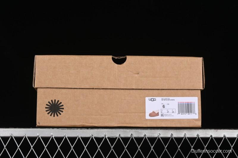 UGG Nita Platform Shearling Lined Winter Boots with Leather Upper - 1166733