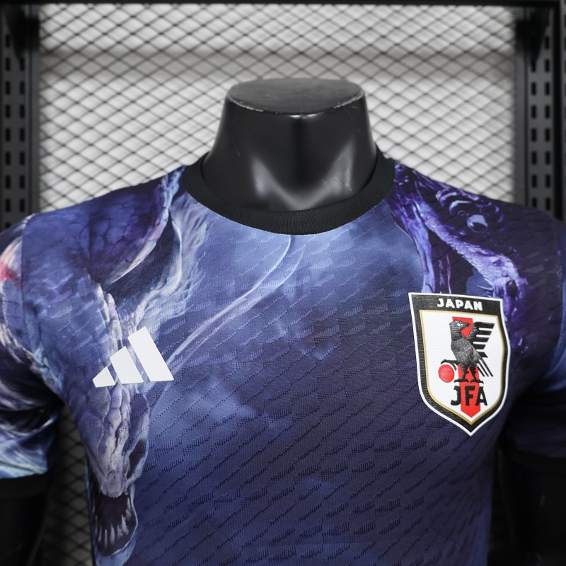 Player Version 2025 Japan NA ZHA Navy Blue with Dragon Jersey