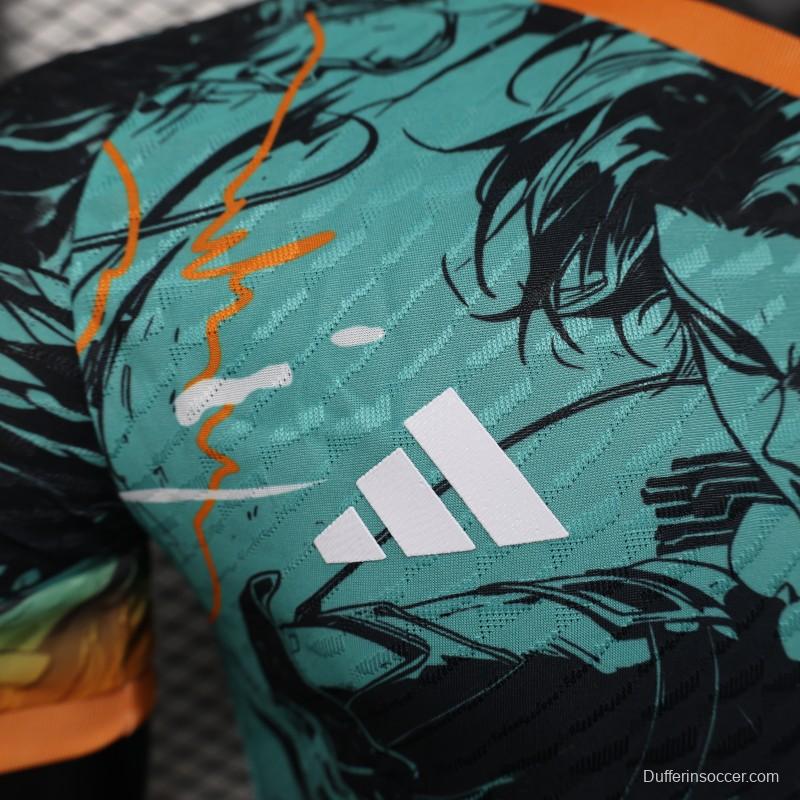 Player Version 2025 Japan Teal with Anime Warrior Jersey