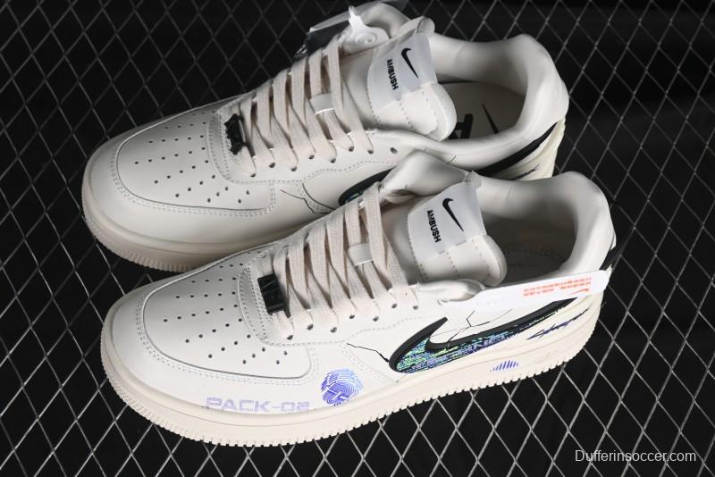 Nike Air Force 1'07 Low "Punk Future" Cyberpunk Style Casual Sneakers - DV3464-020